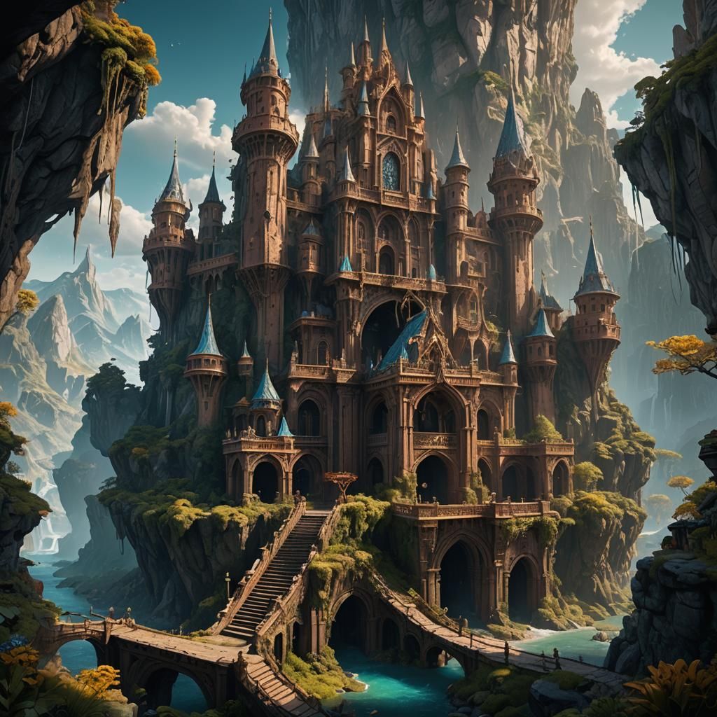 Detailed Matte Painting of a Minstrel, Fantasy Art