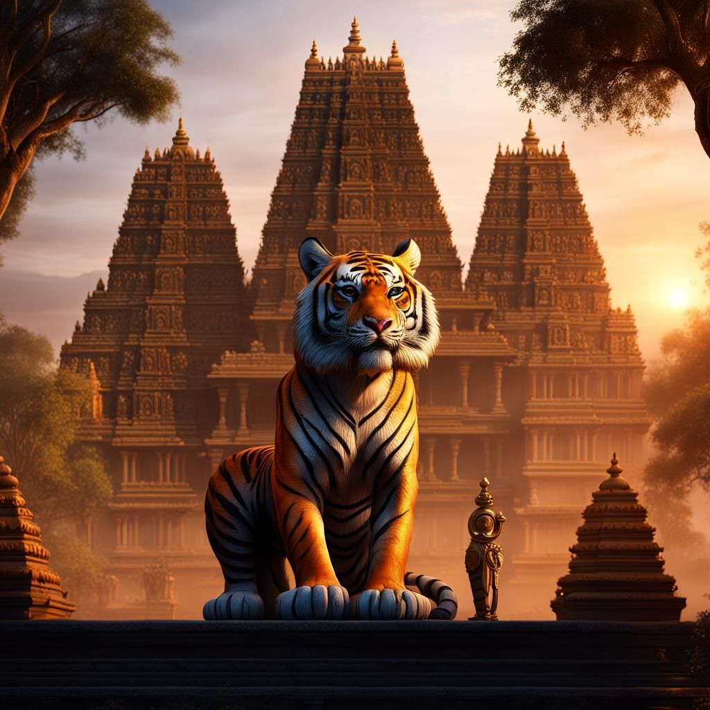 Tiger Gurdian of temple (2/3)