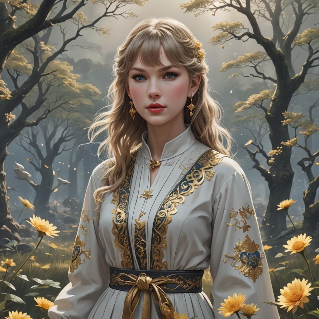 Taylor Swift Folklore Album in 3D Anime Art