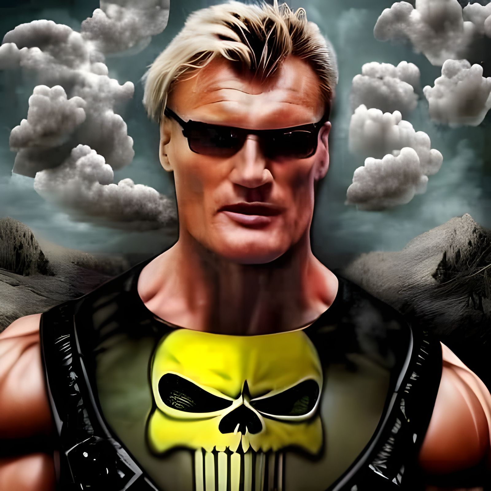 Photorealistic Storm Cloud with Lightning