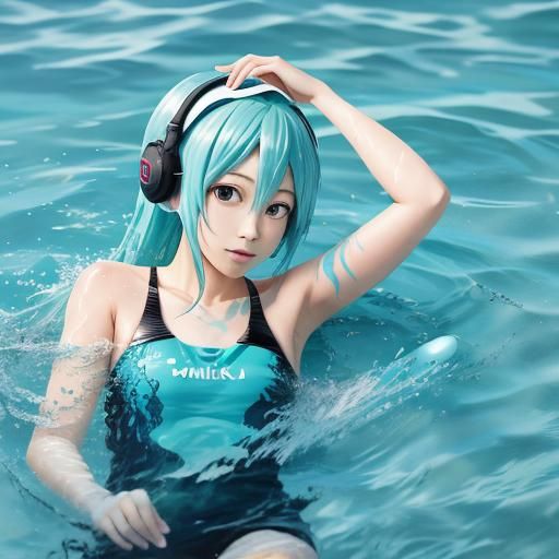 Miku Hatsune Swimming