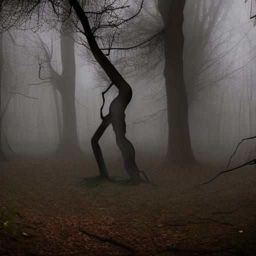 Eldritch Graveyard: Spider Forest at Golden Hour