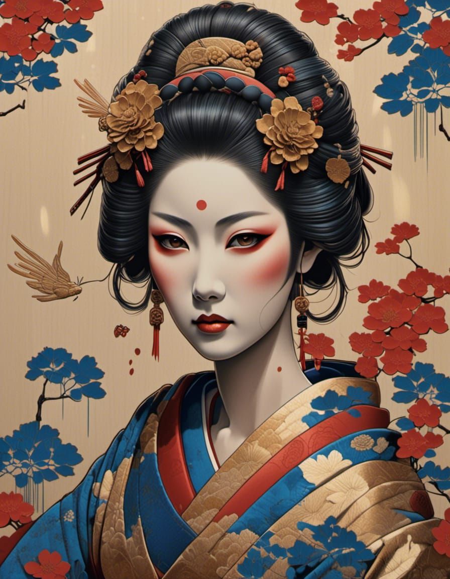 Feudal Japanese Geisha (Version 2)