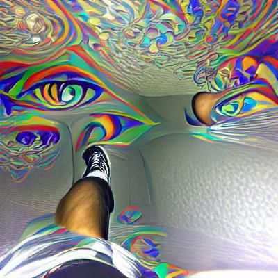 Abstract Trippy AI-Generated Image