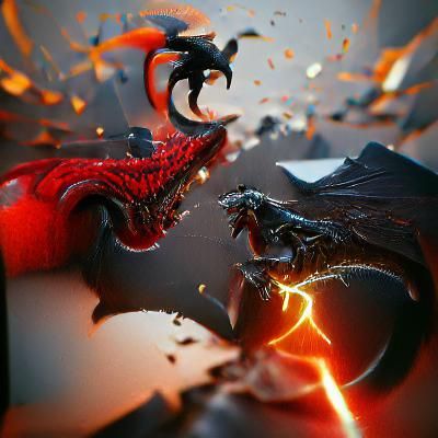 Epic Dragon Battle Concept Art