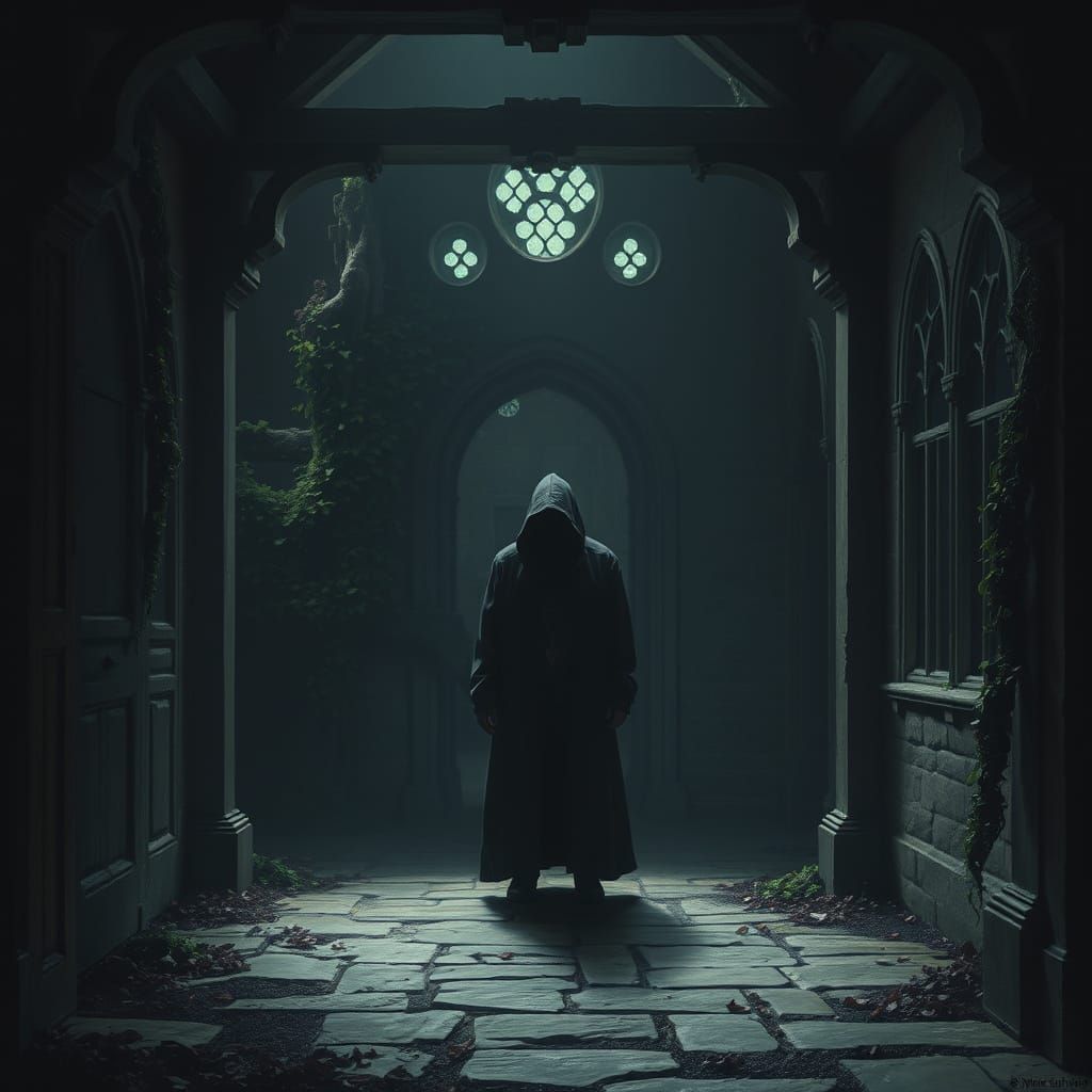 Mysterious Figure in Ashwood Hall: Pre-Raphaelite Celtic Sty...