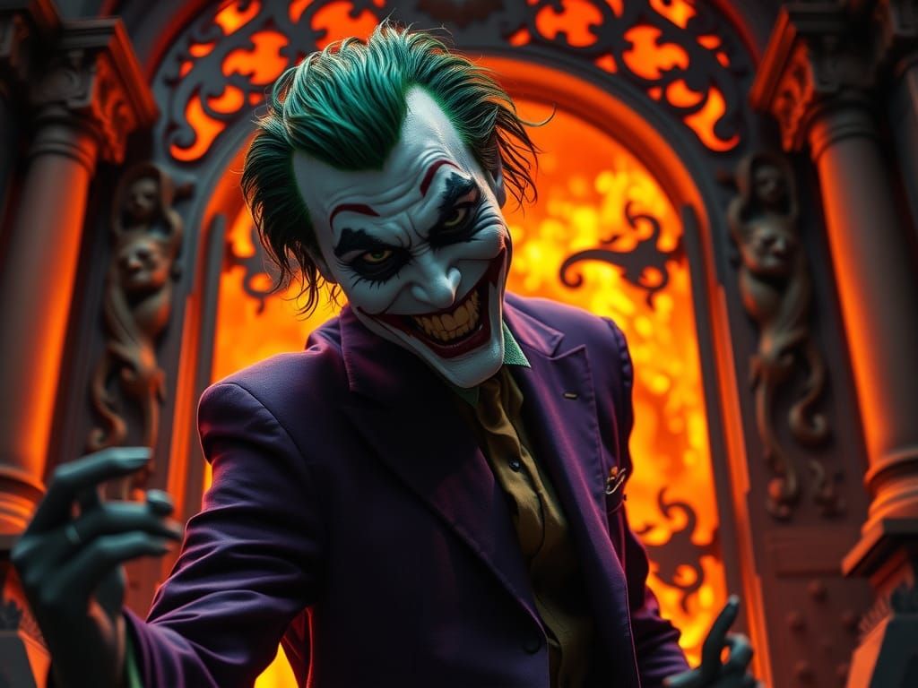 Joker at the Gates of Hell: Hyper-Realistic Photography