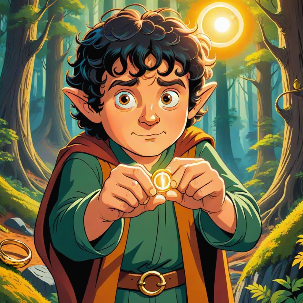 Frodo in Hanna Barbera Cartoon Style