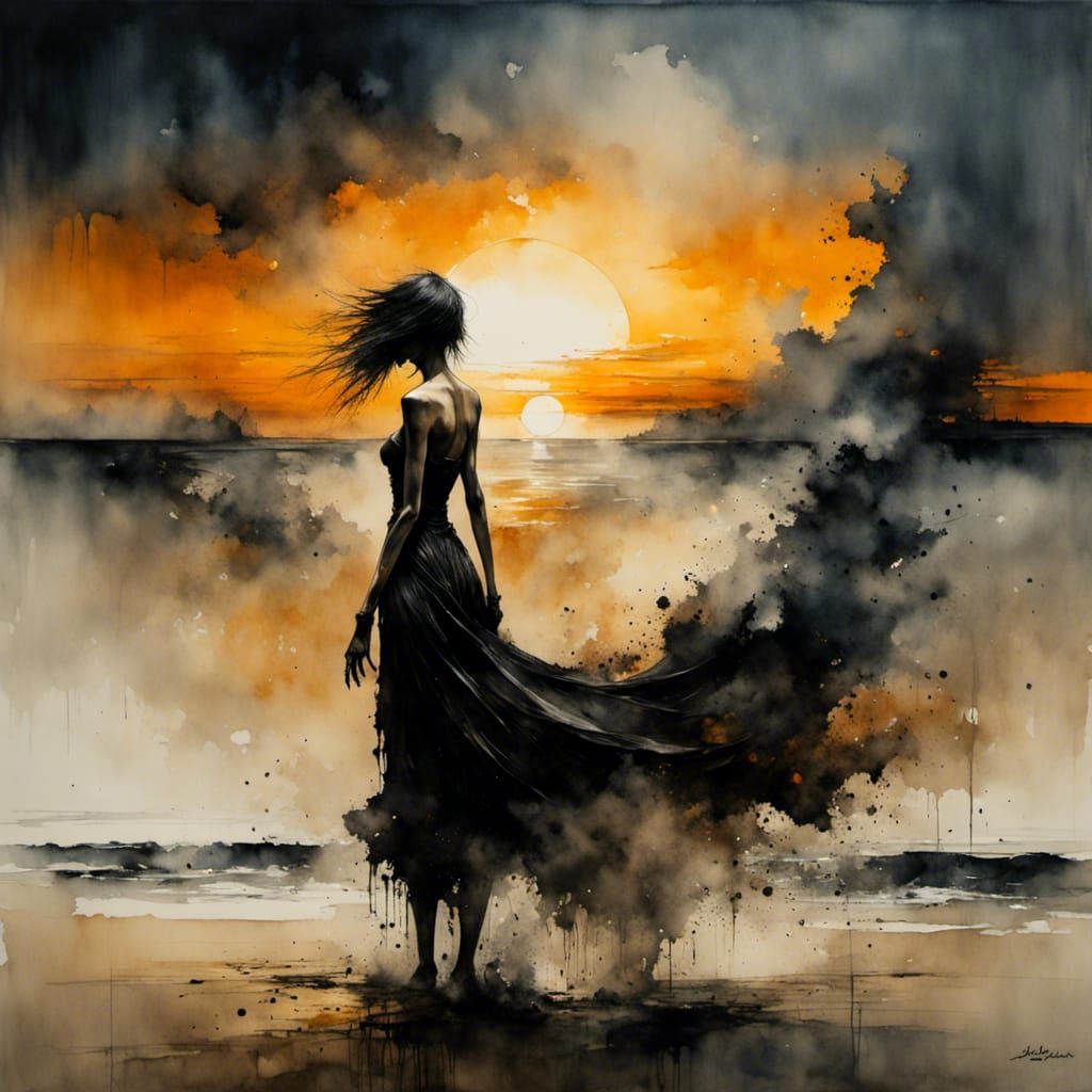 Vampire's First Sunrise: Transformation into Dust