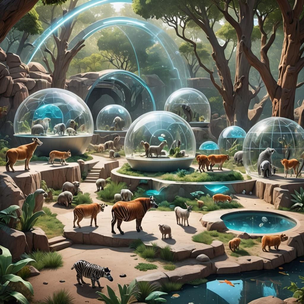 A futuristic zoo.