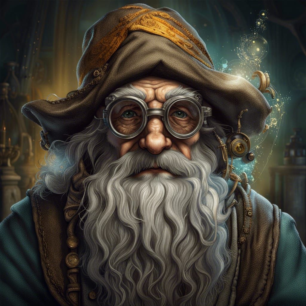 Old Grizzled Gnome Alchemist