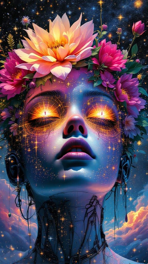 Animatronic Flux Capacitor With Flower-Head