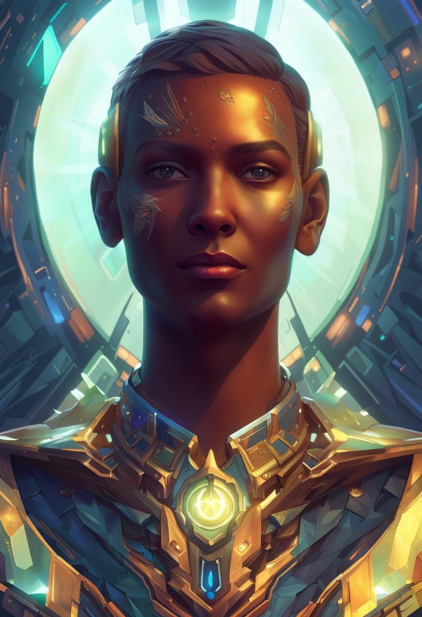 Galactic Federation Portrait in Artgerm Style