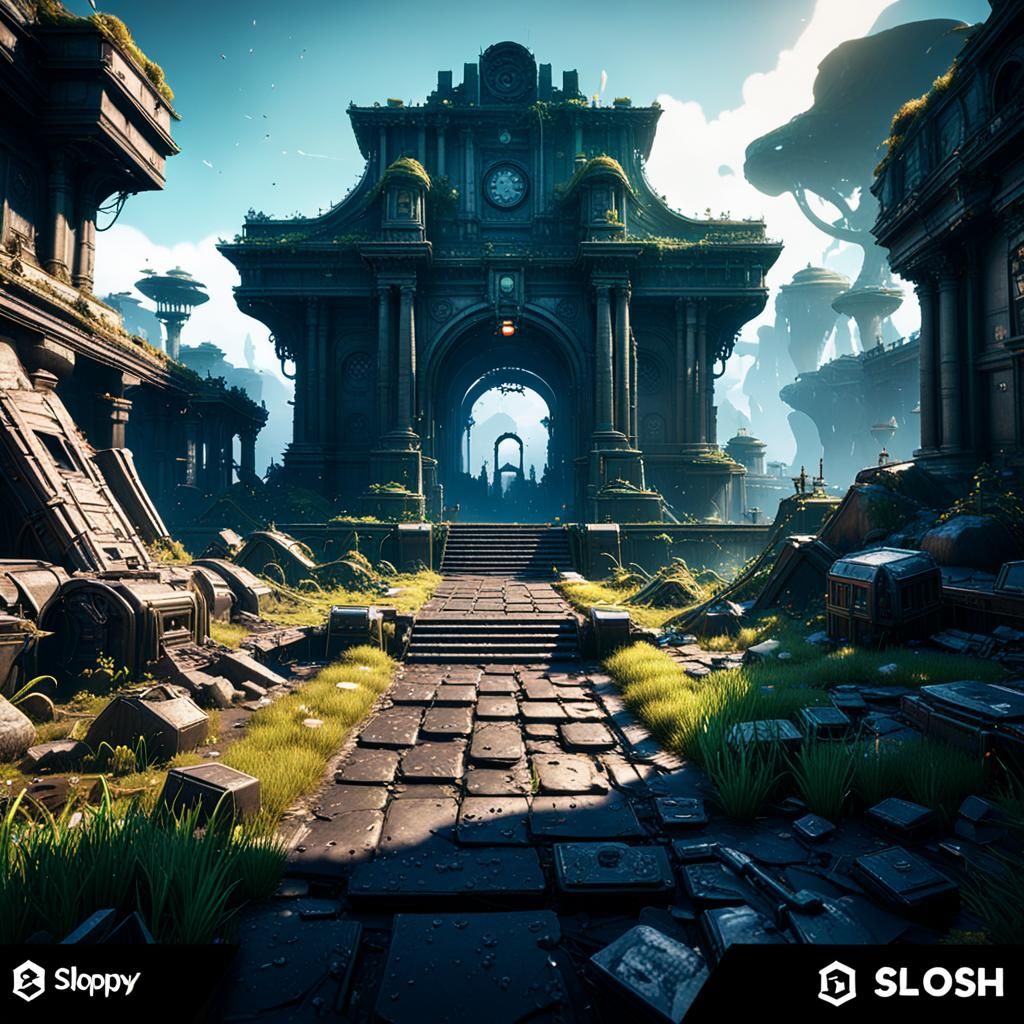 Detailed 3D Game Cinematic Render in 8K