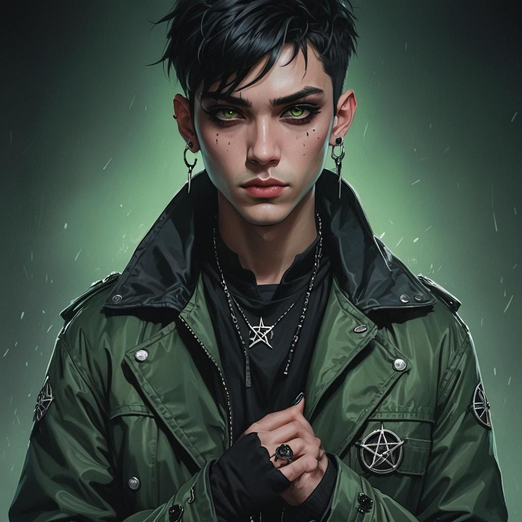 Dark Fantasy Portrait of a Young Man