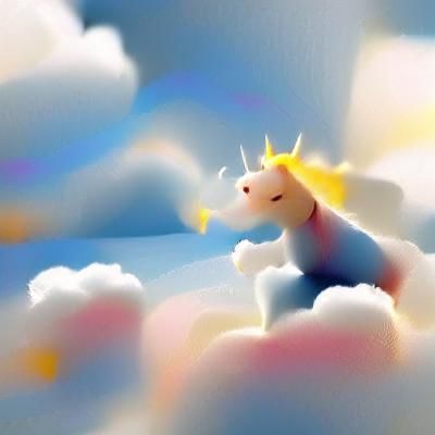 Animated Unicorn in Divine Sunshine