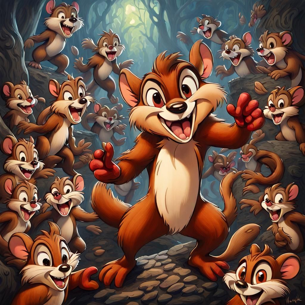 Sinister Chip and Dale Lead Disney Horde