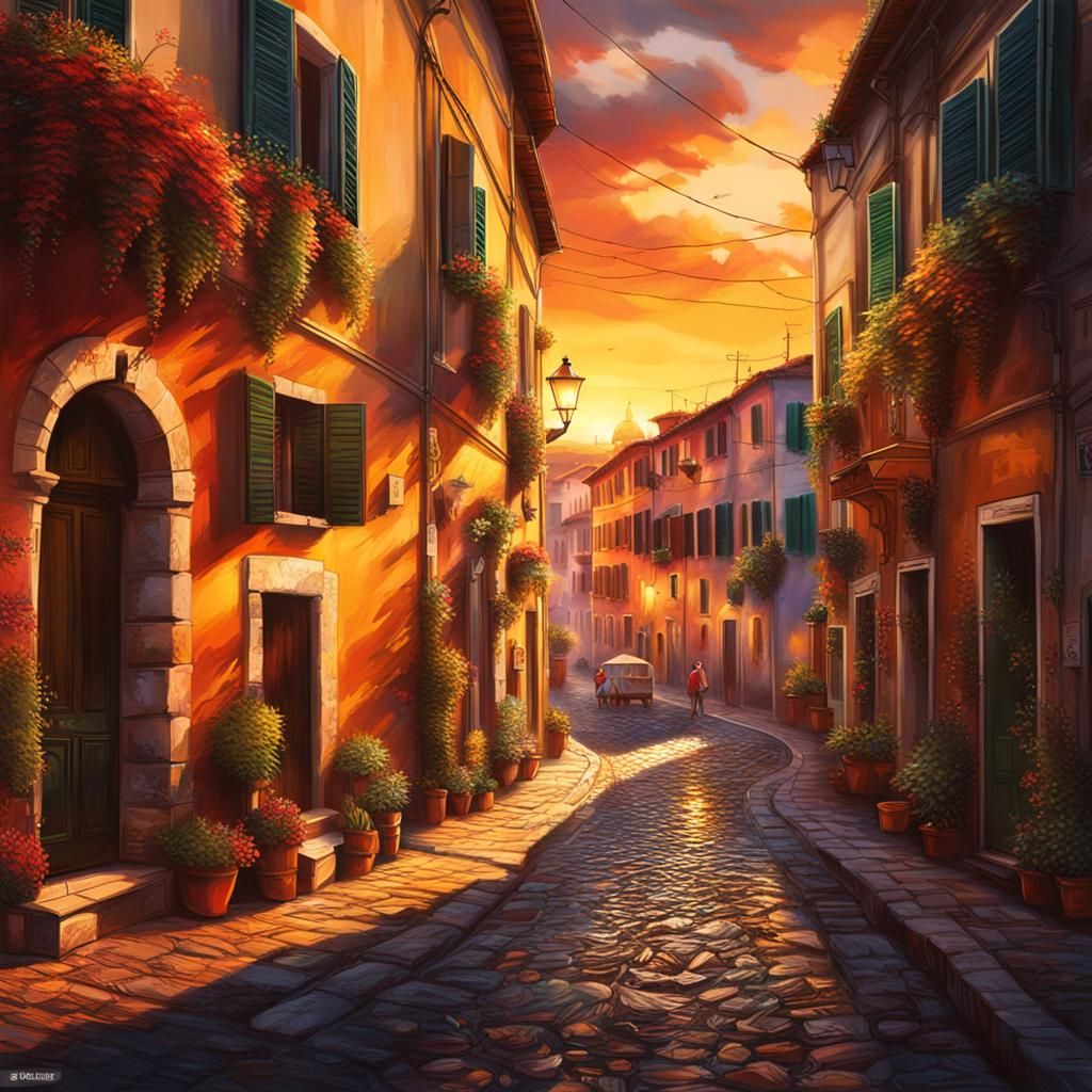 The streets of Italy