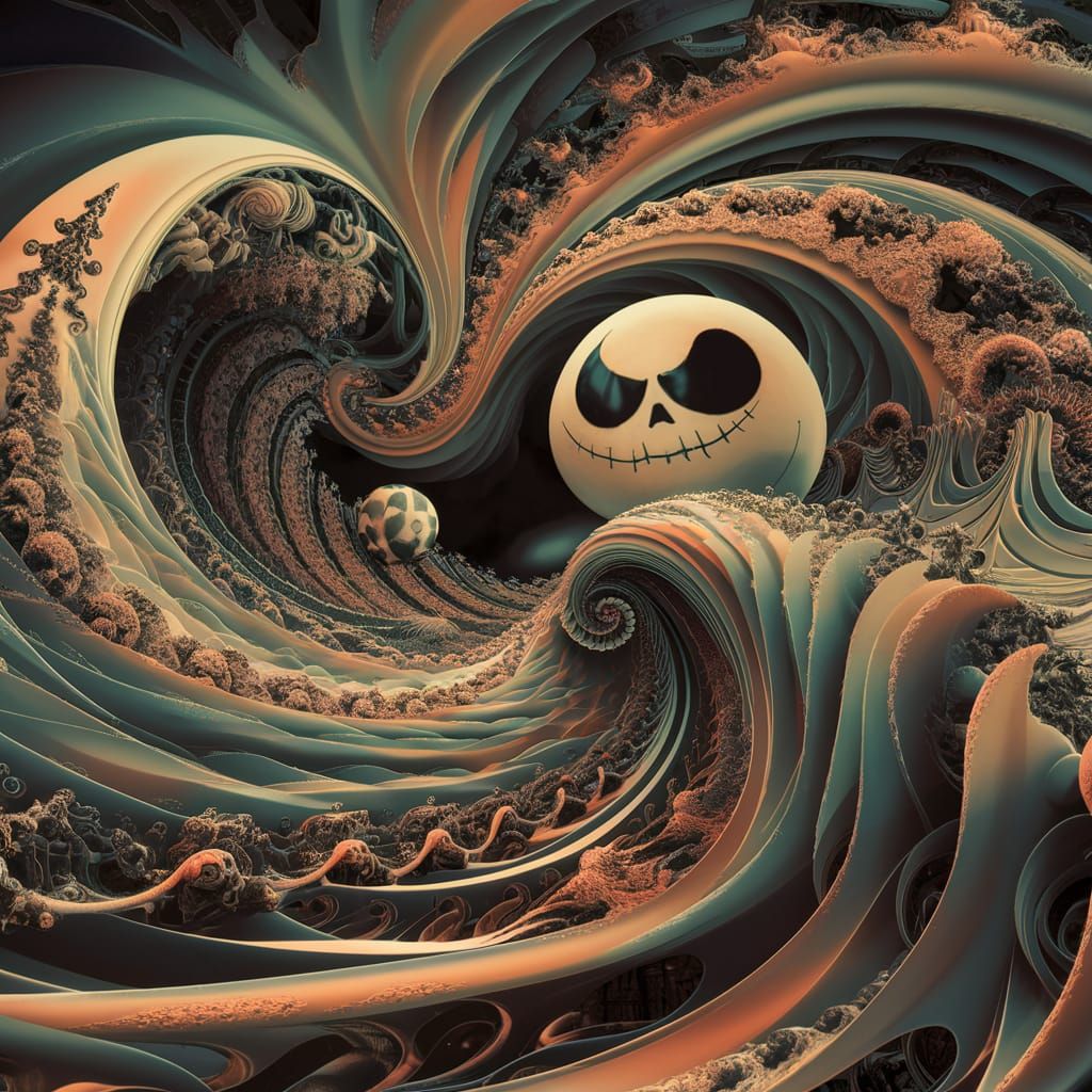 Fractal Dreams Inspired by The Nightmare Before Christmas