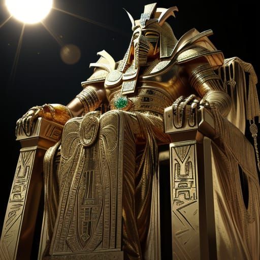 Golden Sarcophagus Colossus: Pharaoh X Guardian