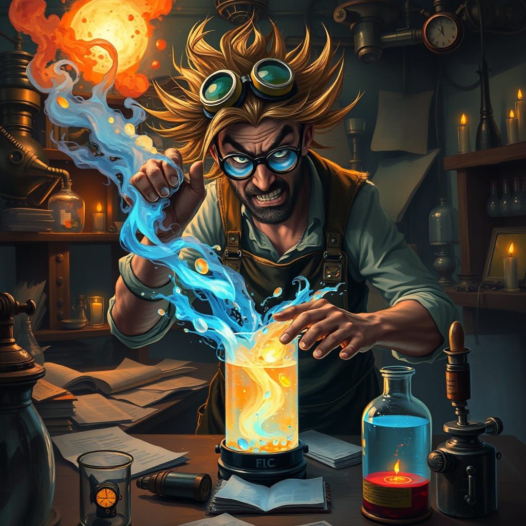 Eureka or Explosion in Steampunk Style