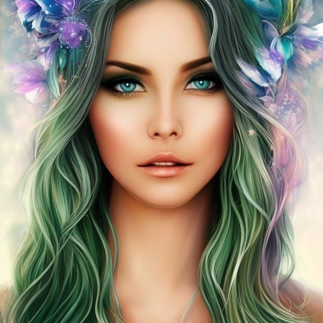 Ethereal Lady of the Lake Glimpse of Nature