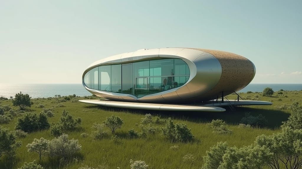 Futuristic Mobile Home on Atlantic Coast