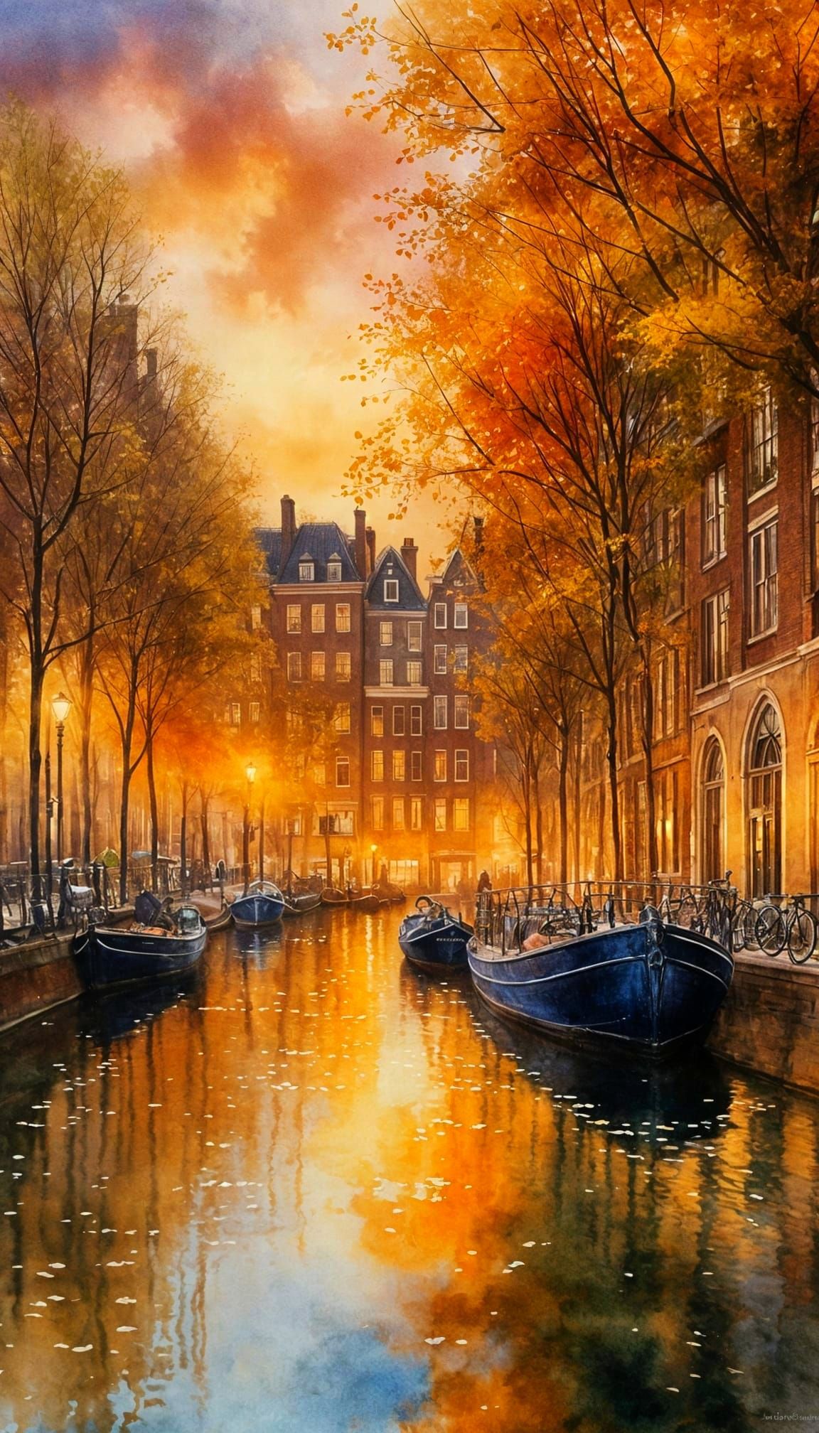 Golden Hour on Amsterdam Canals