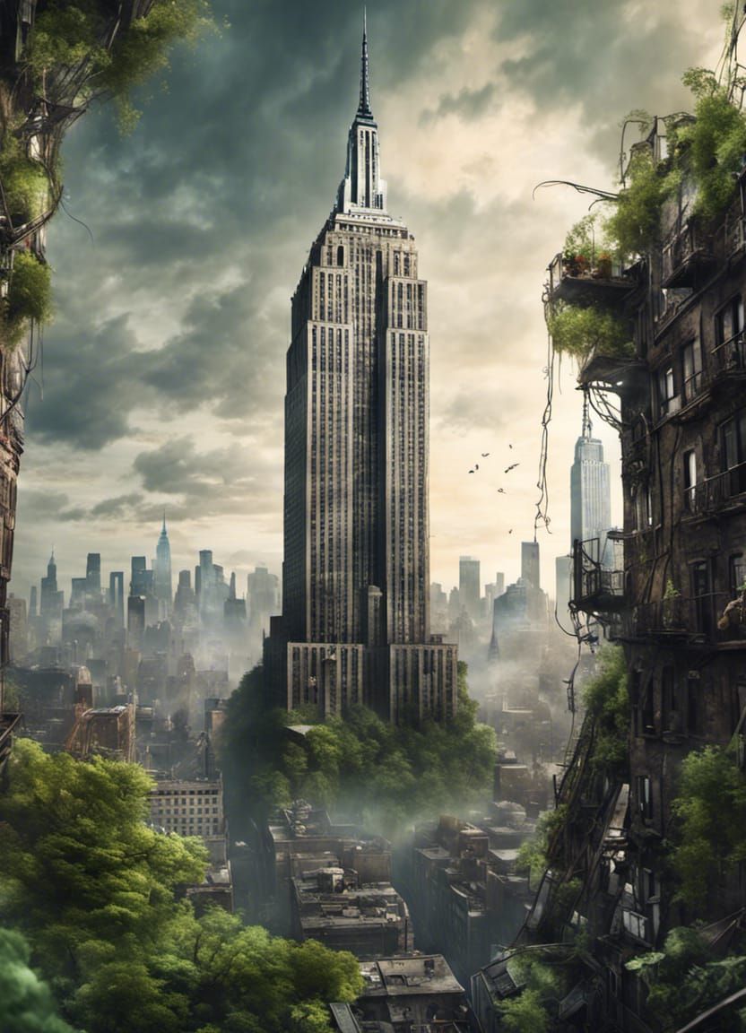Post Apocalyptic Empire State Building