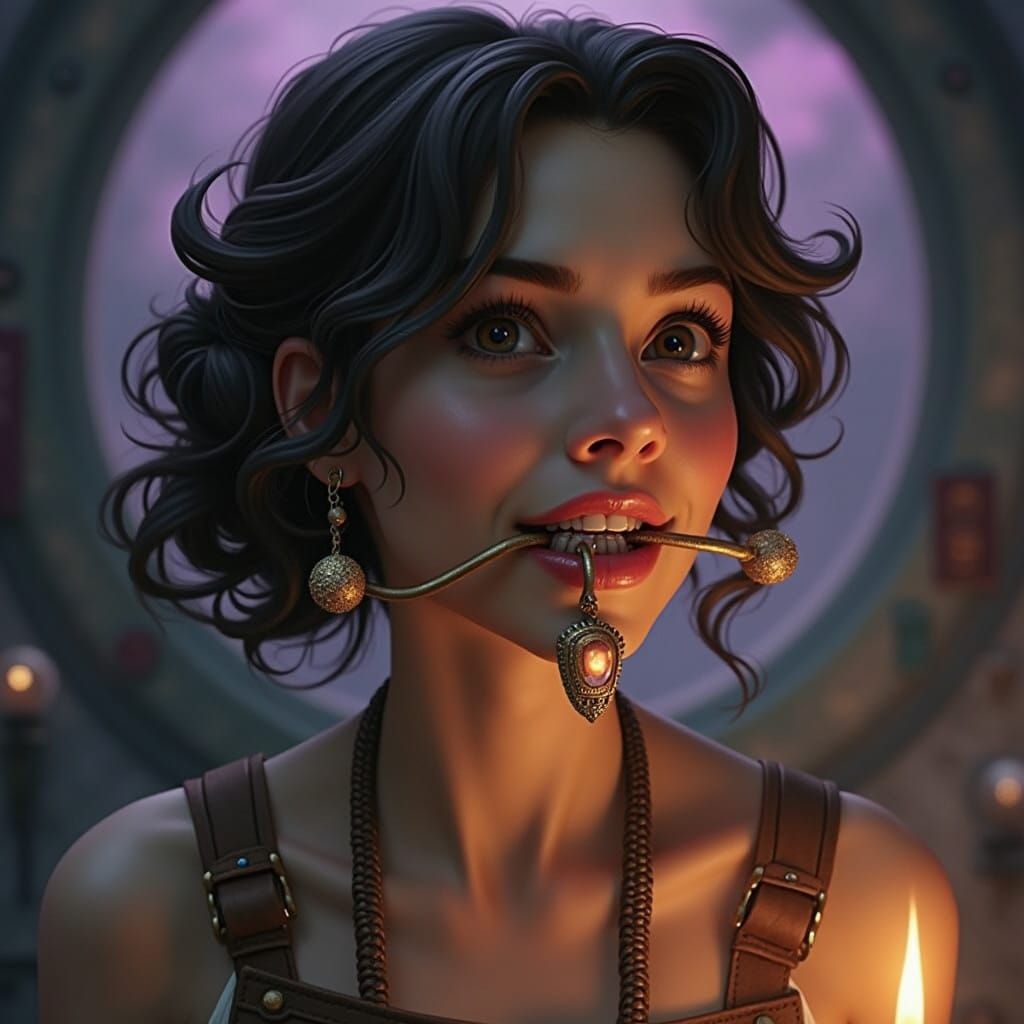 Woman of Ingenuity in Whimsical Workshop