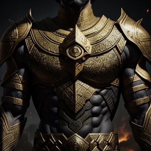 Hyperrealistic Image of Gilgamesh with Intricate Details