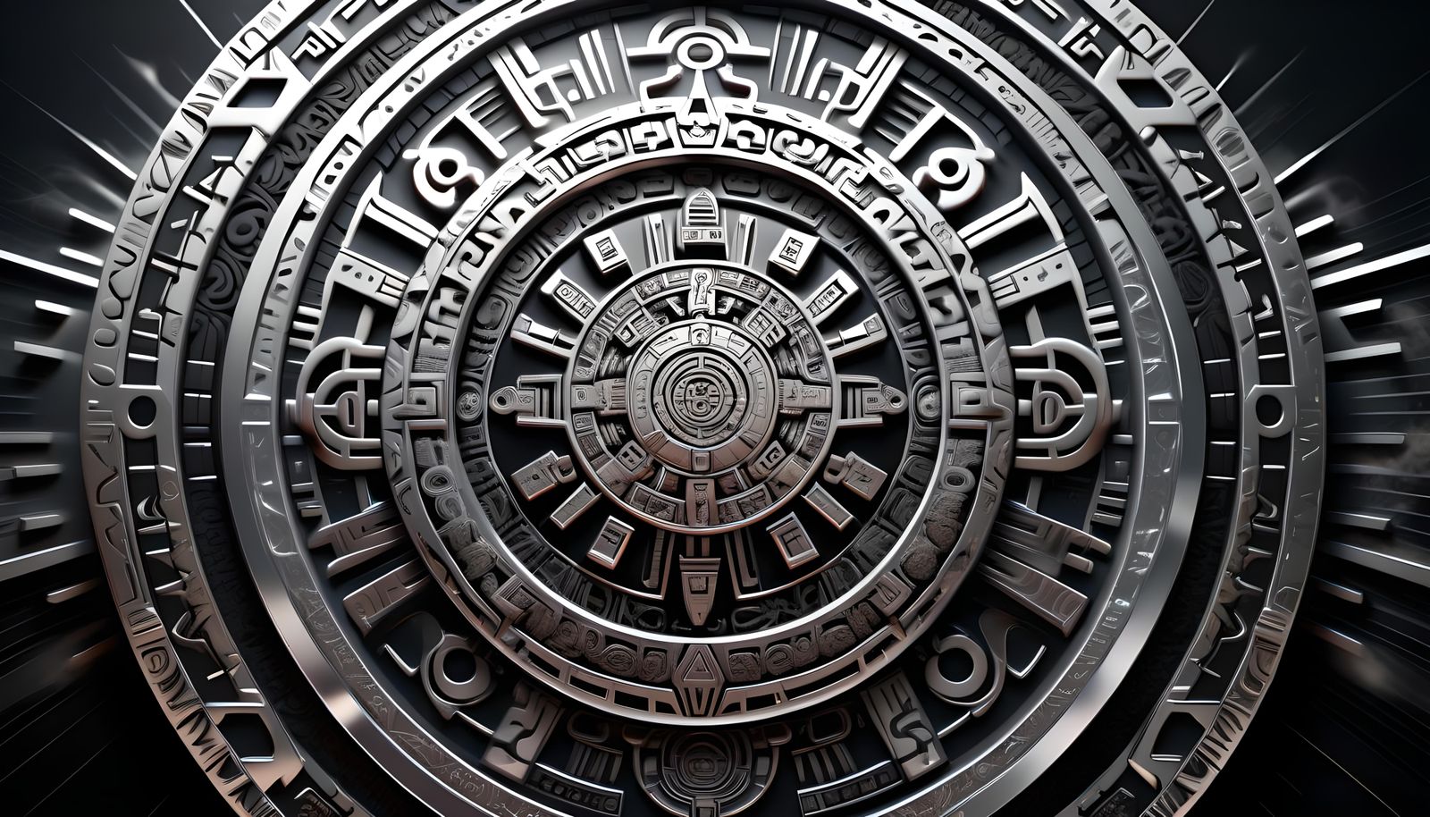 Futuristic Aztec Calendar (Continued)