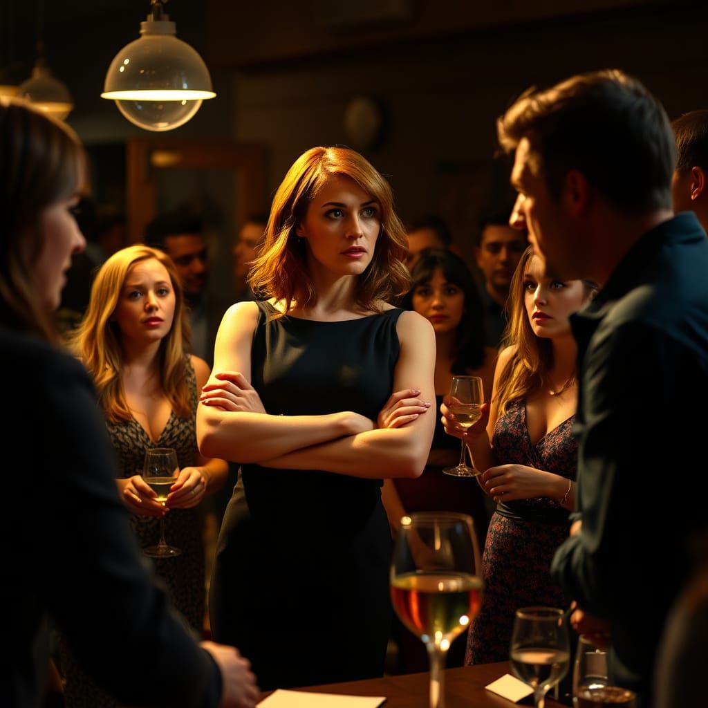 Friends Engage in Heated Argument at a Lively Party in Reali...