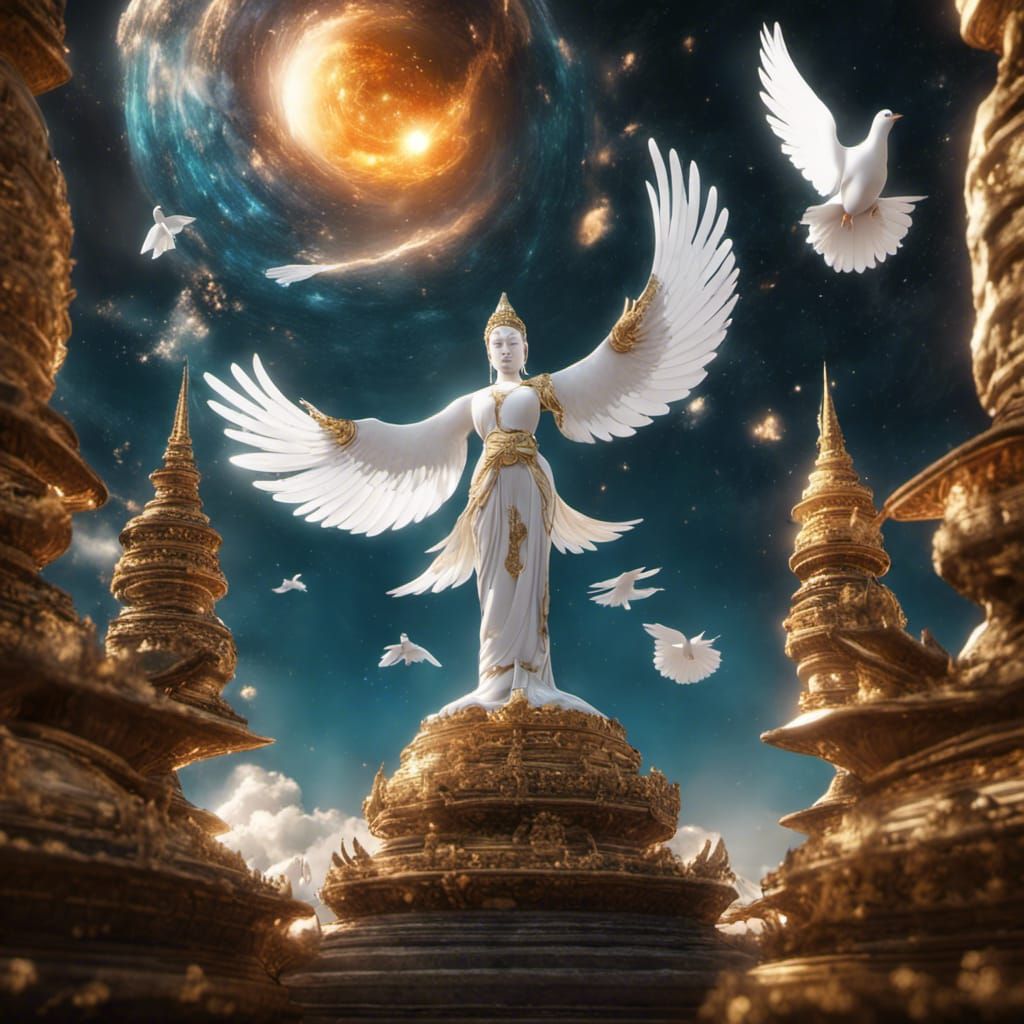 Buddha's Ascension into Space: 3D Game Cinematic