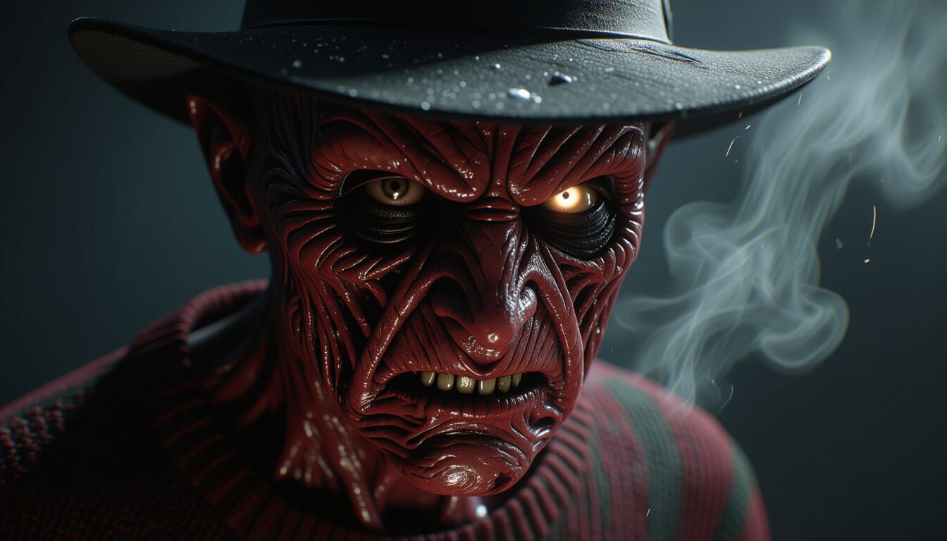 Nightmare Entity Portrait in Hyperrealistic Style