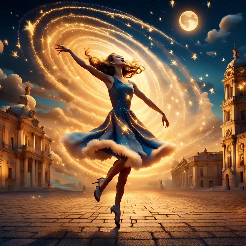 Midnight Dancer: A Salvador Dali-Inspired Surrealism