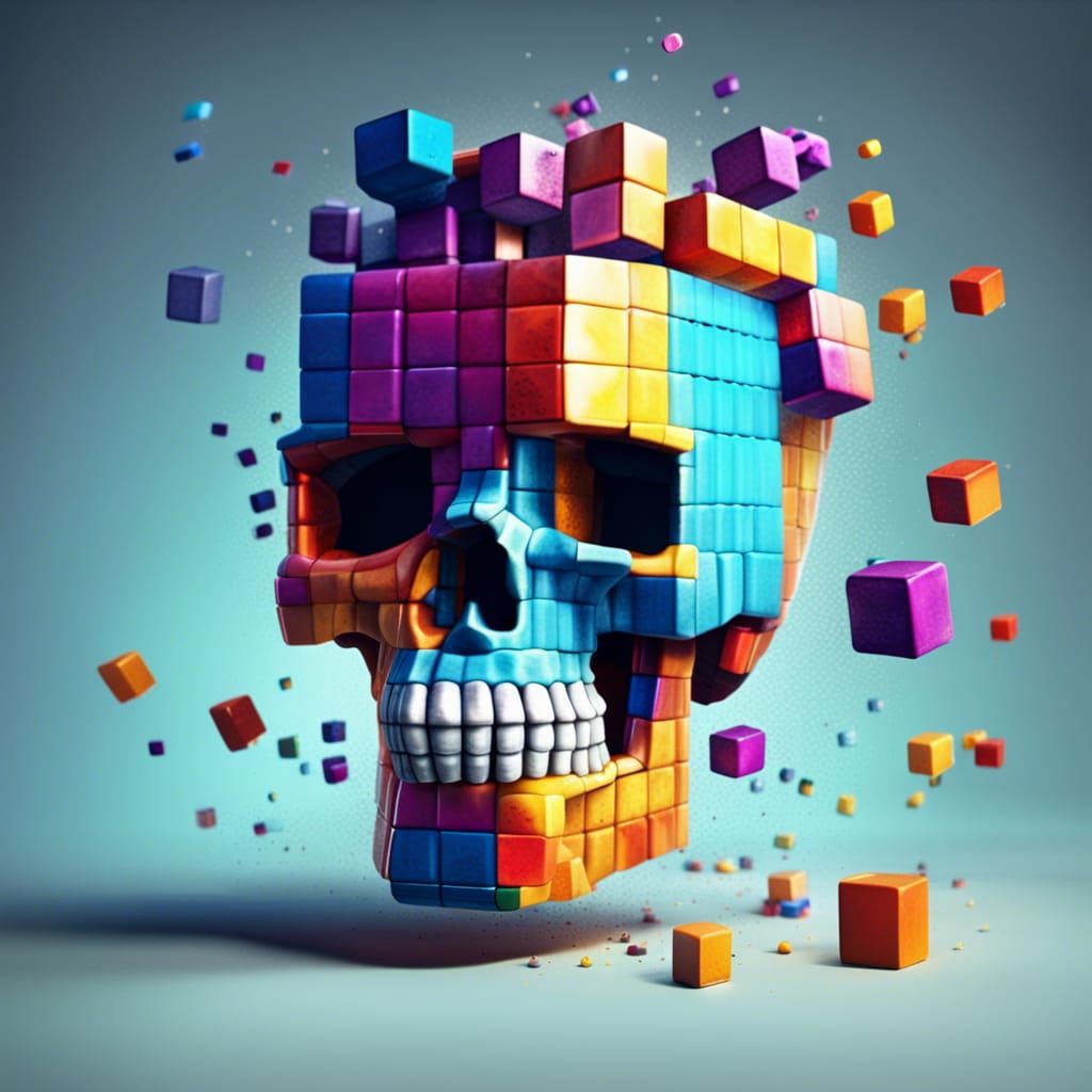 Tetris Skull