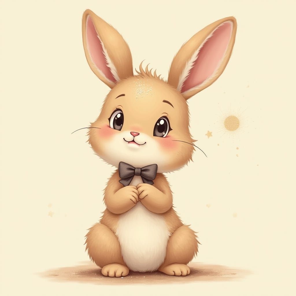 Whimsical Bunny in a Cozy Setting