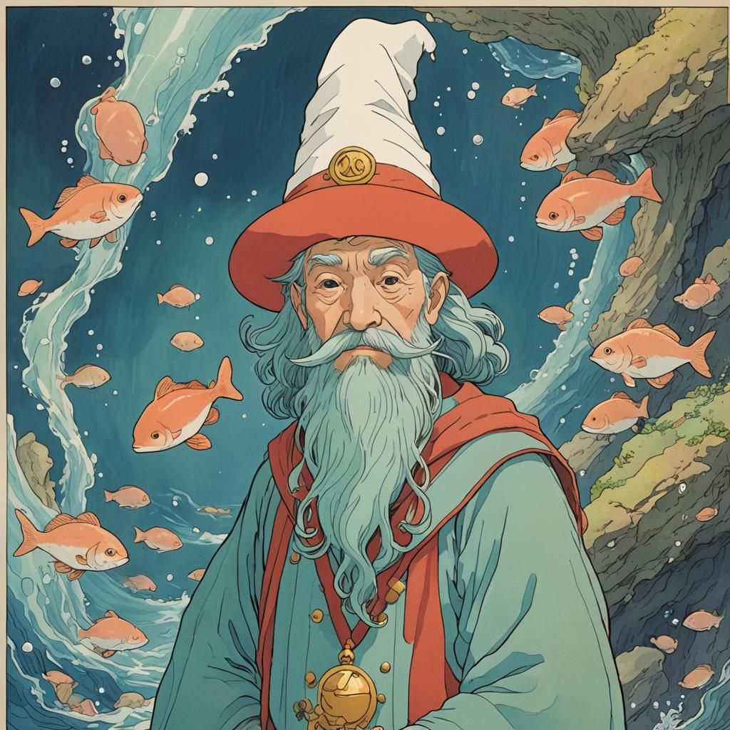 Fujimoto the Wizard Underwater, Ghibli Style