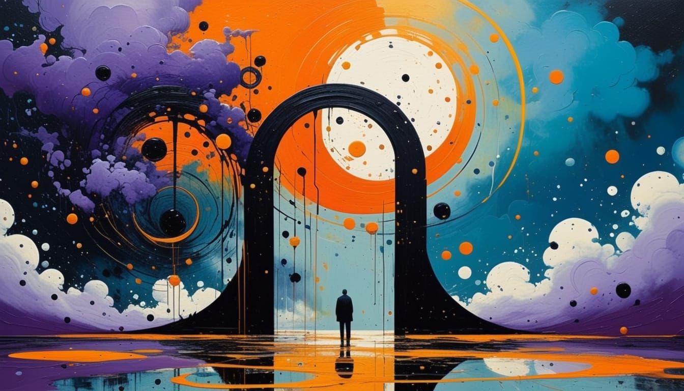 Surreal Interdimensional Gateway: Oil Painting in Beksiński ...