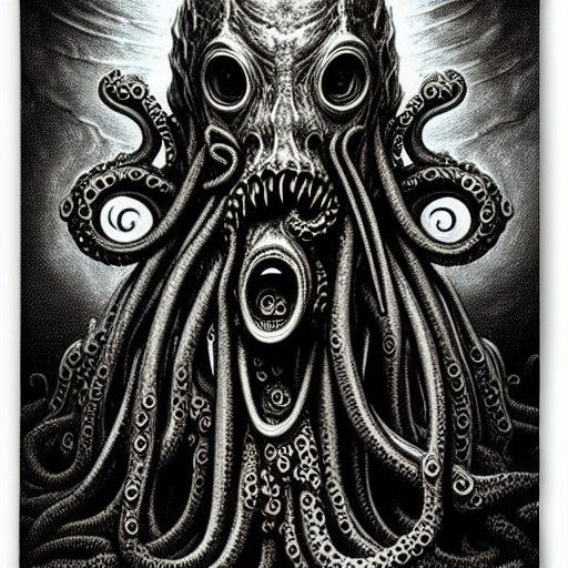 Lovecraftian Horror with Tentacles and Eyes