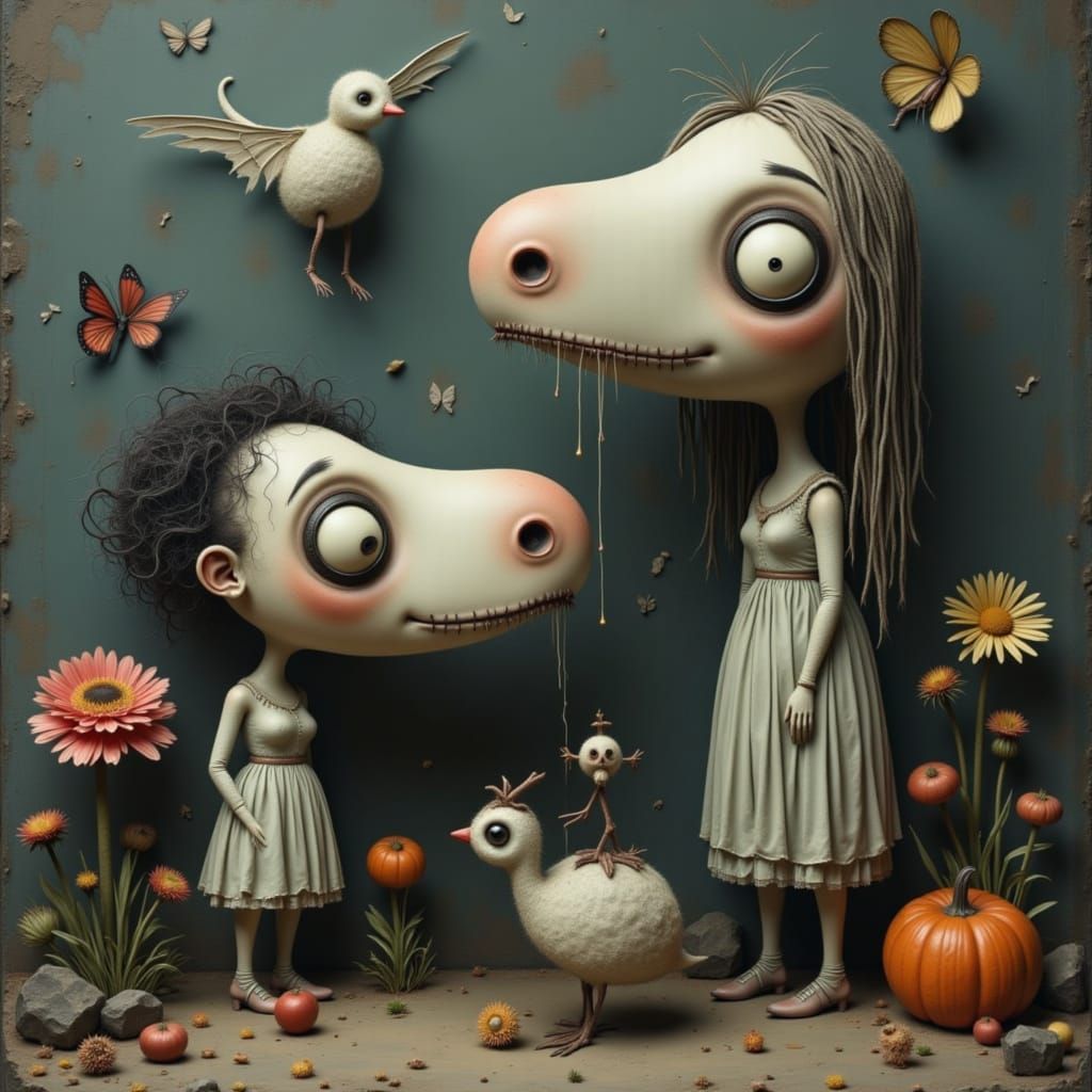 Whimsical Surrealism with Emotional Depth