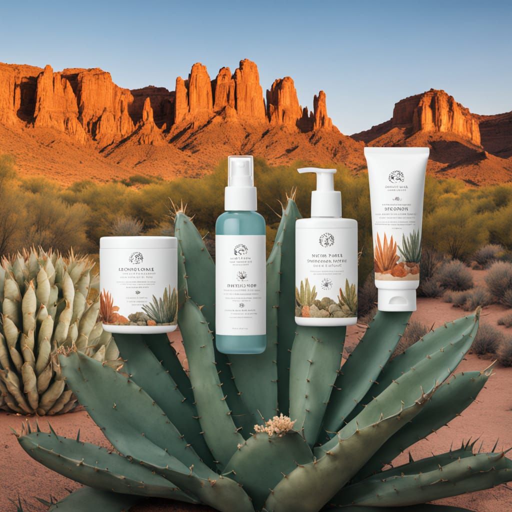 Luxurious Desert Sunset Label Design in Earthy Aesthetic