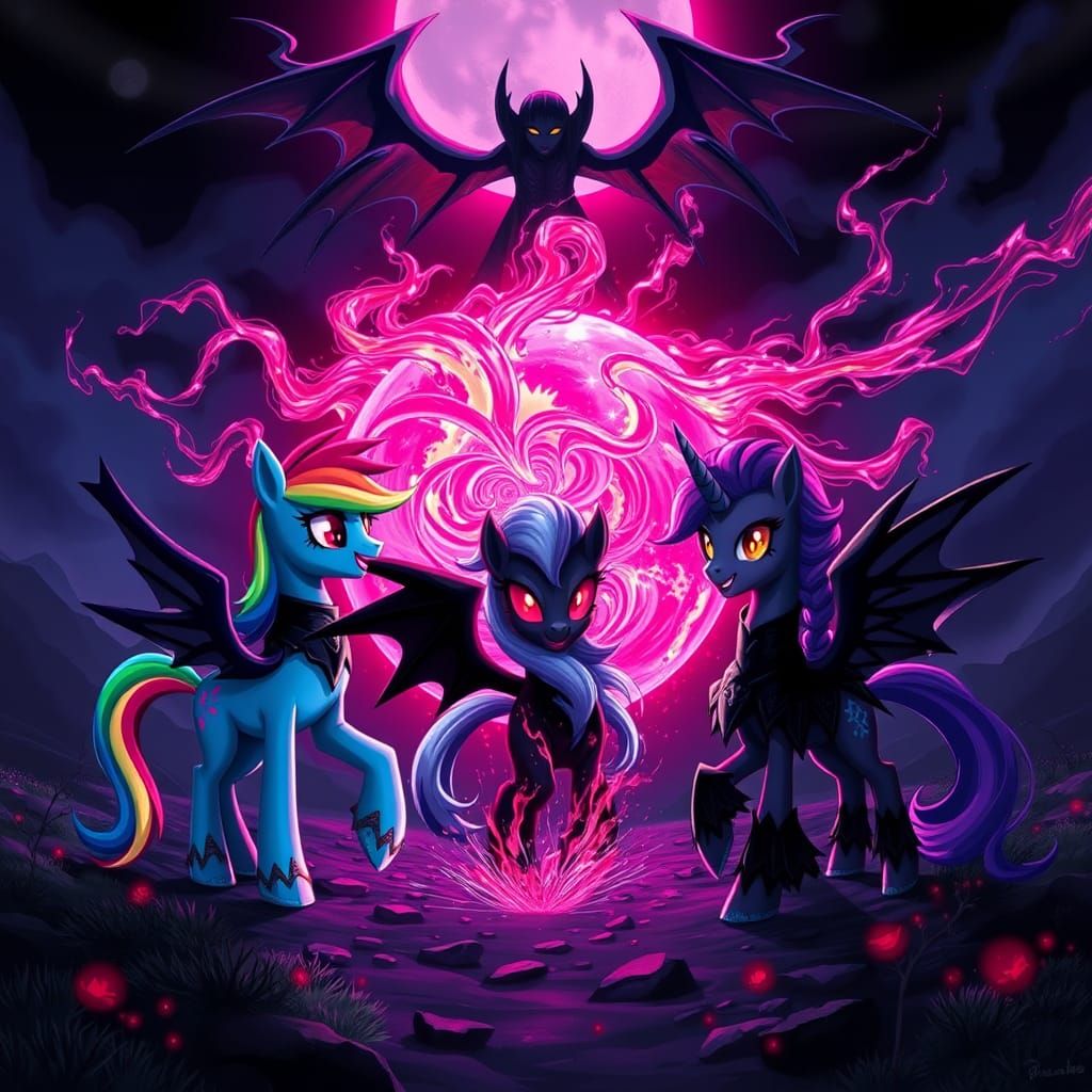 Dark Equestria Erupts in Chaos