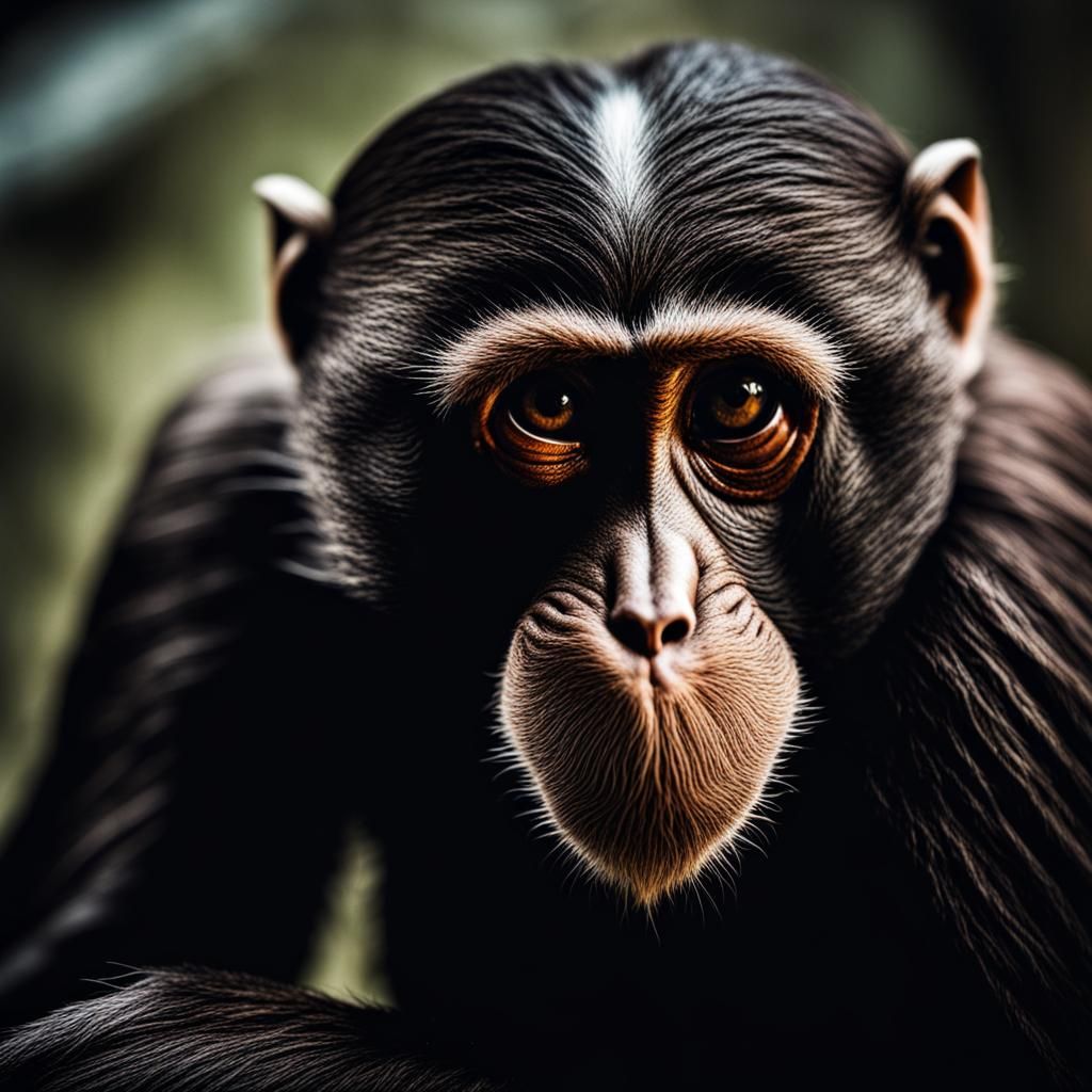 Monkey Thief in Hyperrealistic Cinematic Style