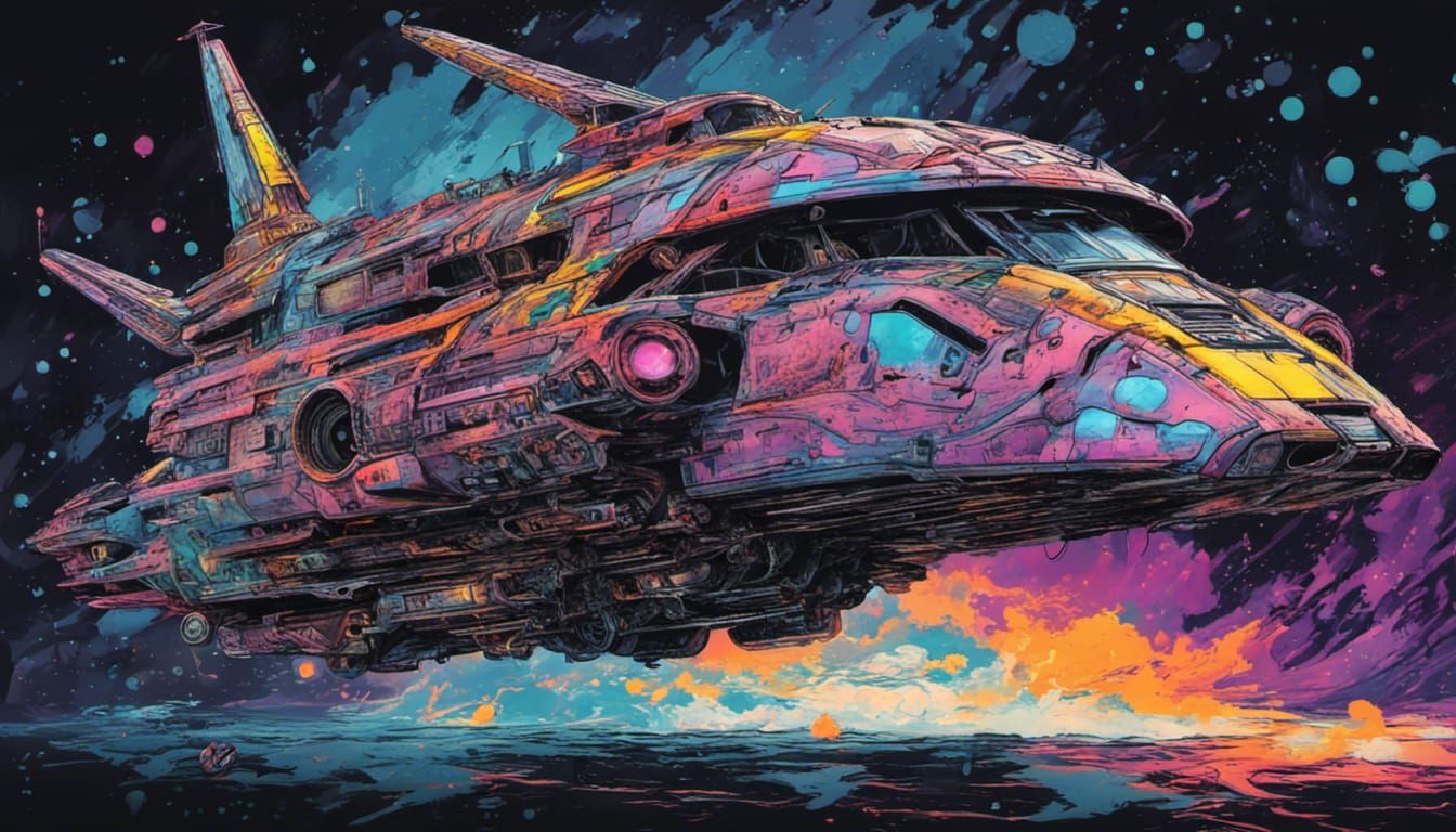 Dystopian Space Cruiser with Insane AI Crew