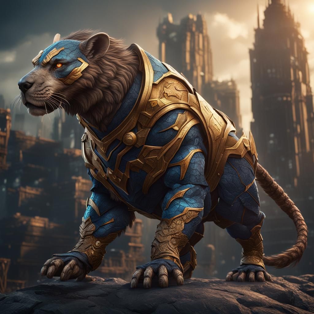 Fantastical Superhero Animal Concept Art
