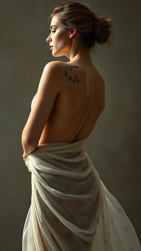 Elegant Feminine Form in Photorealistic Hyperdetail