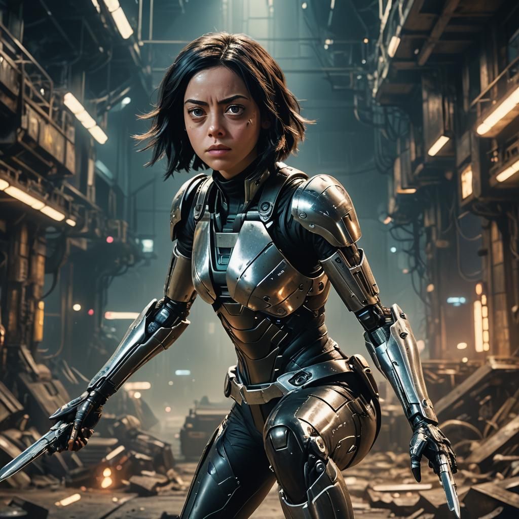Alita Battle Angel Cyberpunk Film Still