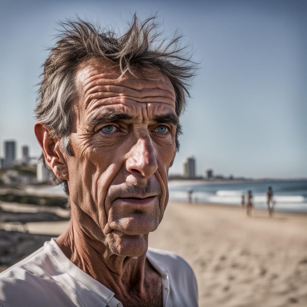 Man at the beach